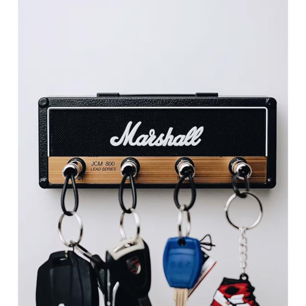 Marshall Jack Rack Key Holder | Standard Wall Mountable Key Rack Black | Decorative | Rock - Image 2