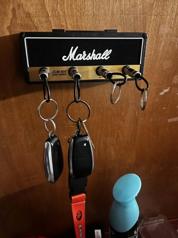 Marshall Jack Rack Key Holder | Standard Wall Mountable Key Rack Black | Decorative | Rock - Image 7