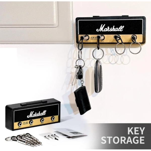 Marshall Jack Rack Key Holder | Standard Wall Mountable Key Rack Black | Decorative | Rock - Image 10