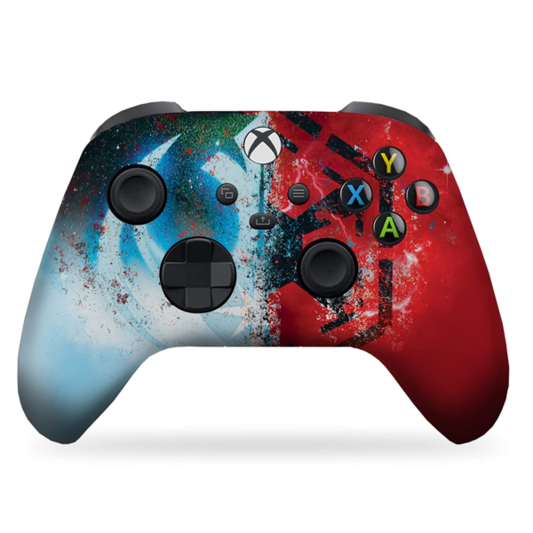 Jeddi Sith Custom X-Box Controller Wireless Compatible with X-Box One/X-Box Series X/S Proudly Customized in USA with Permanent HYDRO-DIP Printing (NOT JUST a SKIN)