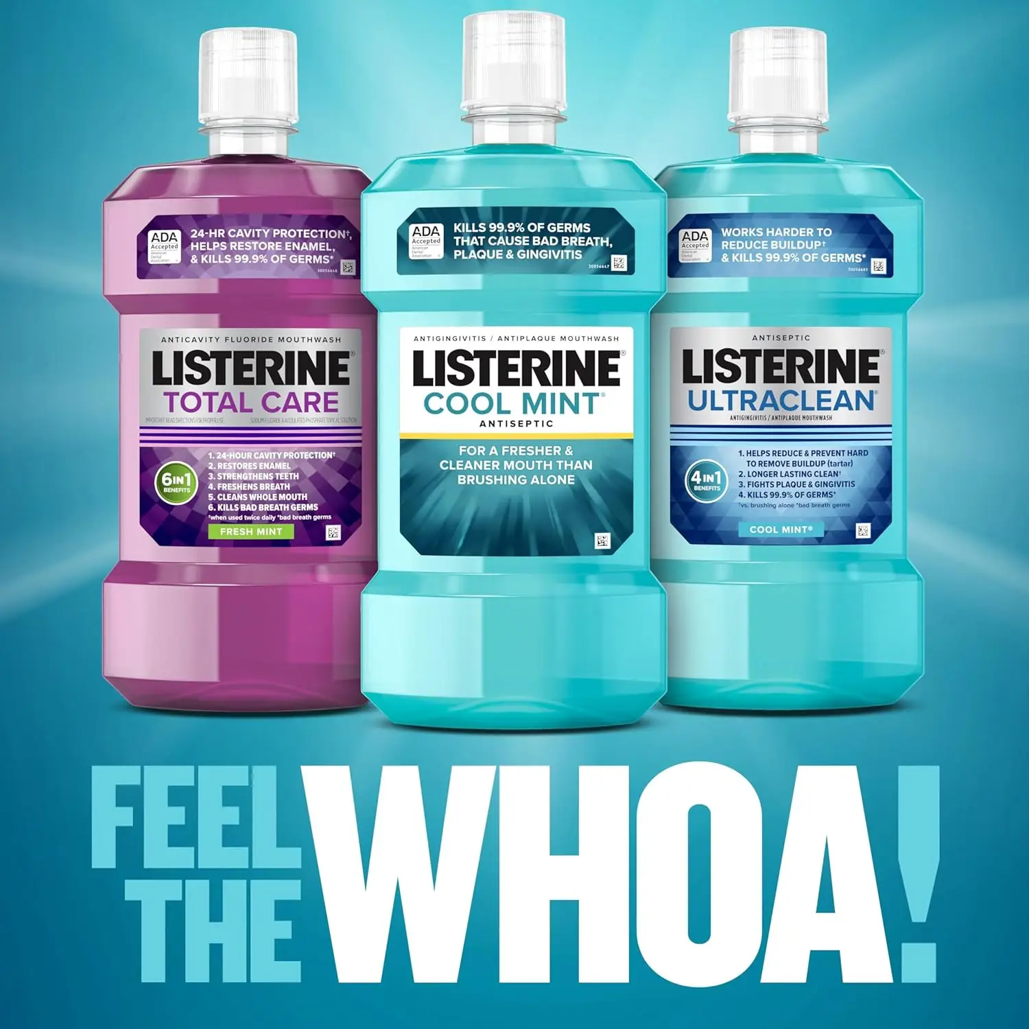 Listerine Cool Mint Antiseptic Mouthwash for Bad Breath, Plaque and Gingivitis, 250 Ml - Image 7