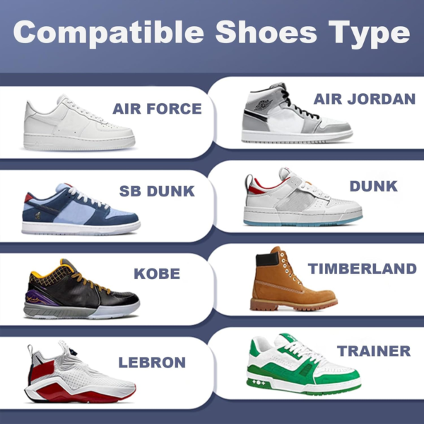 6 Pairs Crease Protectors for Air Force Shoes, Sneaker Guard, Shoes Protector Prevent Sneaker No Creases - Image 2