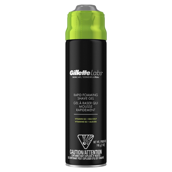 Gillette Labs Rapid Foaming Shaving Gel for Men 7 OZ